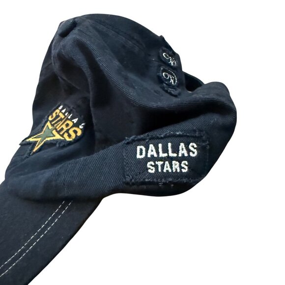 Vintage Dallas Stars Navy Embroidered Hockey Hat Adjustable Mens One Size - Picture 2 of 6